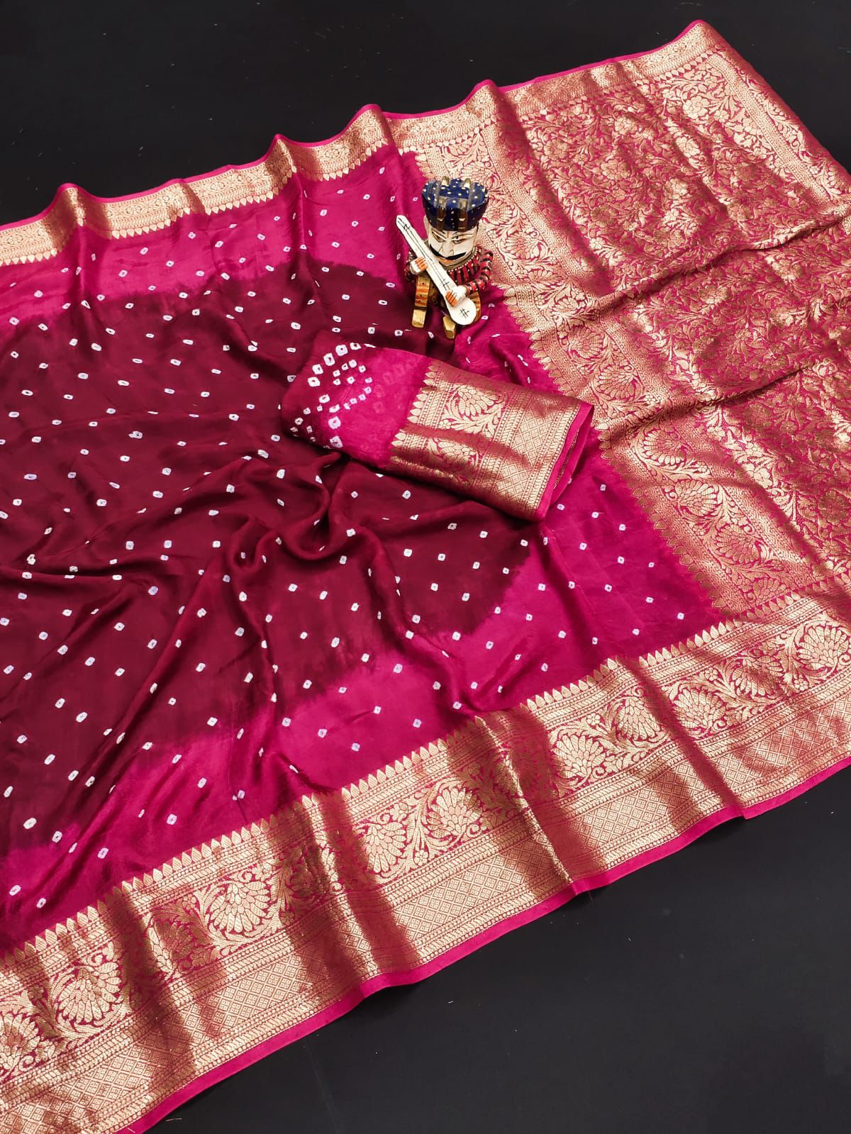Beautiful Soft Dola Jacquard sarees - Image 2