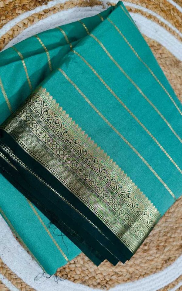 Semi misore crape sarees - Image 5